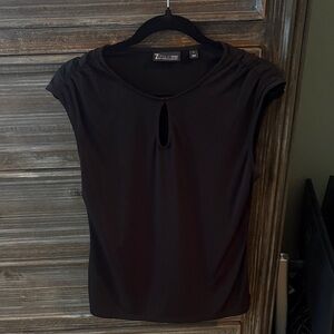 Stylish Black Short Sleeve Top